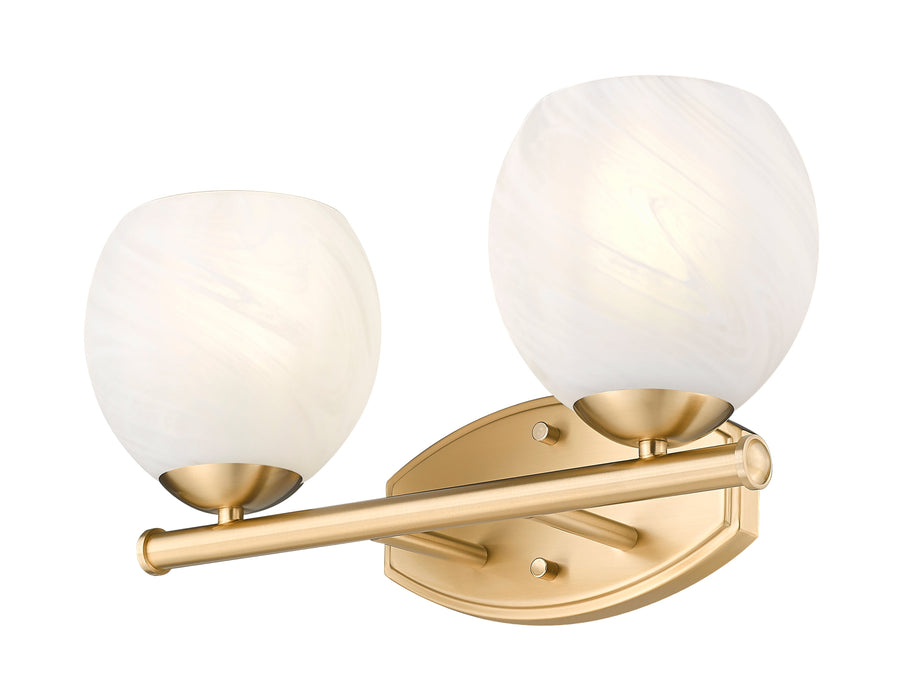 Vanity Z-Lite 1963-2V-MGLD Modern Gold Colette 2 Light Vanity Z-Lite