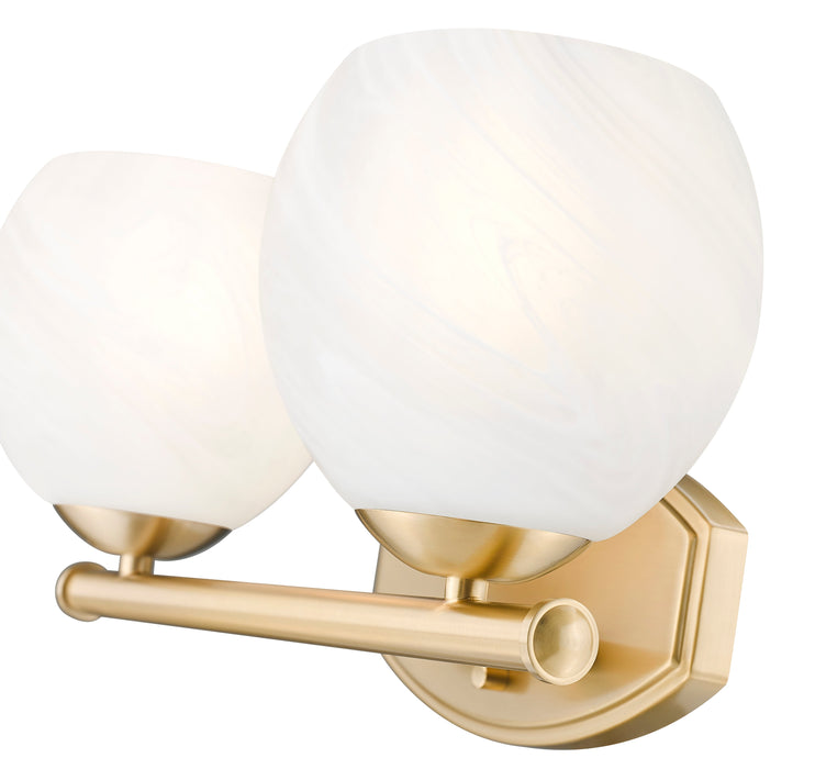 Vanity Z-Lite 1963-2V-MGLD Modern Gold Colette 2 Light Vanity Z-Lite