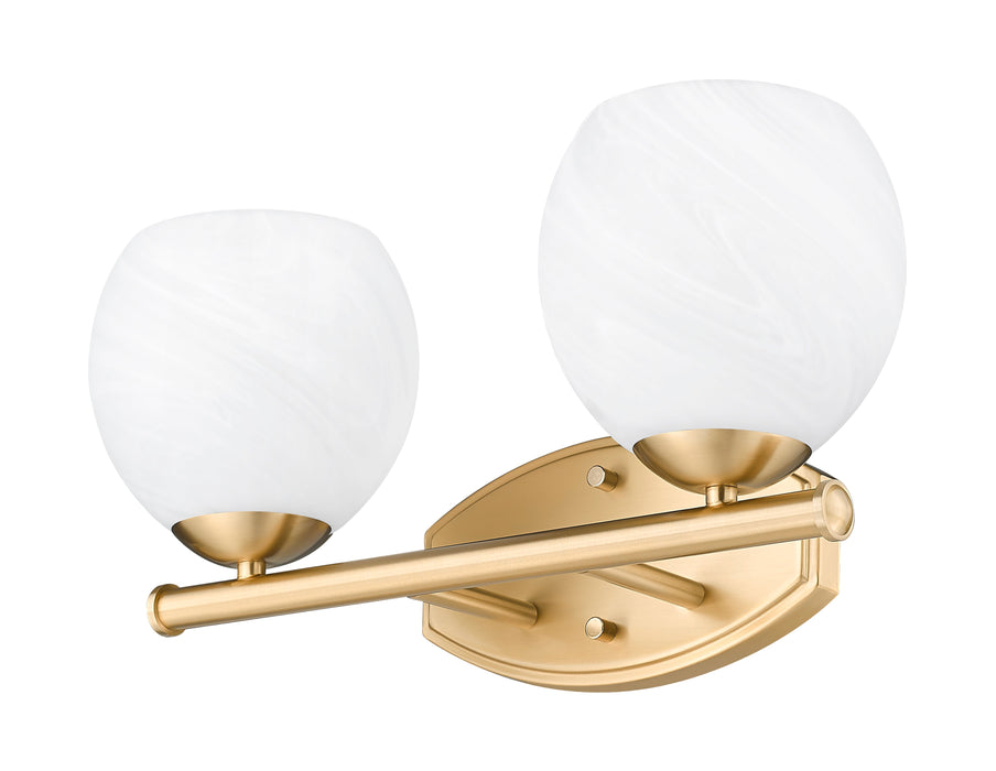 Vanity Z-Lite 1963-2V-MGLD Modern Gold Colette 2 Light Vanity Z-Lite