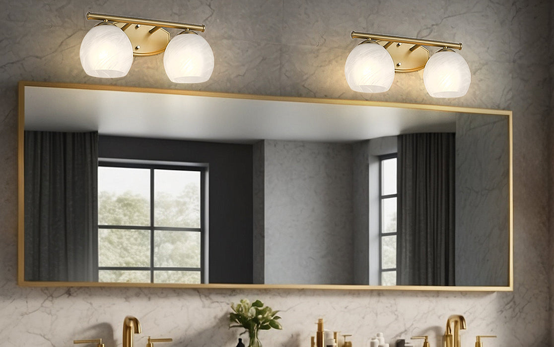 Vanity Z-Lite 1963-2V-MGLD Modern Gold Colette 2 Light Vanity Z-Lite