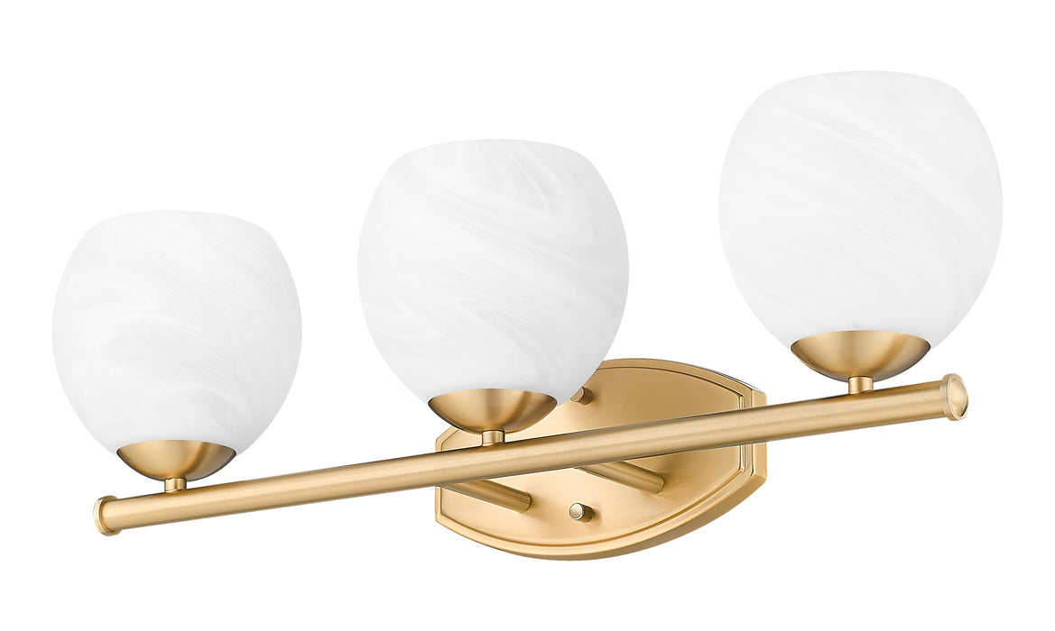 Vanity Z-Lite 1963-3V-MGLD Modern Gold Colette 3 Light Vanity Z-Lite