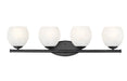 Vanity Z-Lite 1963-4V-MB Matte Black Colette 4 Light Vanity Z-Lite