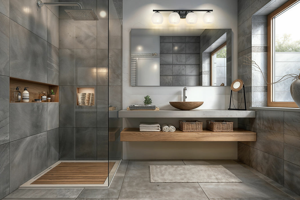 Vanity Z-Lite 1963-4V-MB Matte Black Colette 4 Light Vanity Z-Lite