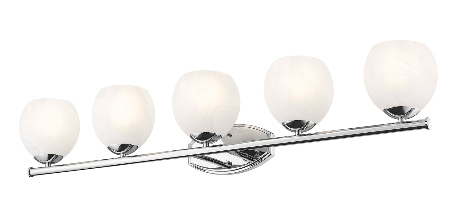 Vanity Z-Lite 1963-5V-CH Chrome Colette 5 Light Vanity Z-Lite