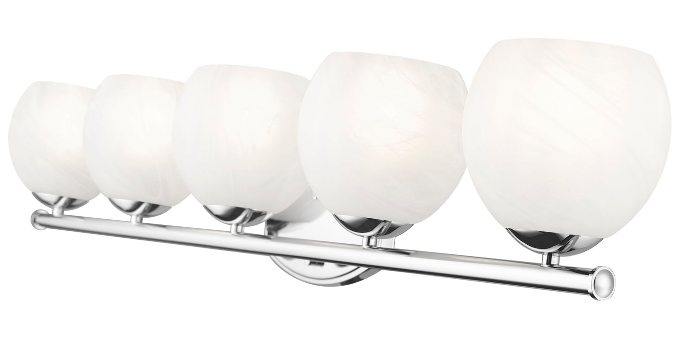 Vanity Z-Lite 1963-5V-CH Chrome Colette 5 Light Vanity Z-Lite