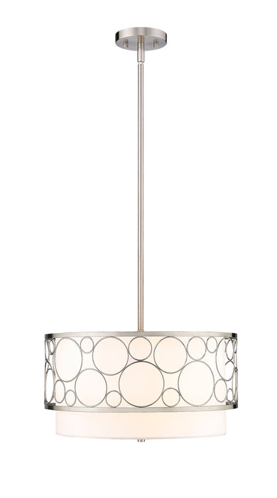Pendant Z-Lite 197-17BN Brushed Nickel Kendall 3 Light Pendant Z-Lite
