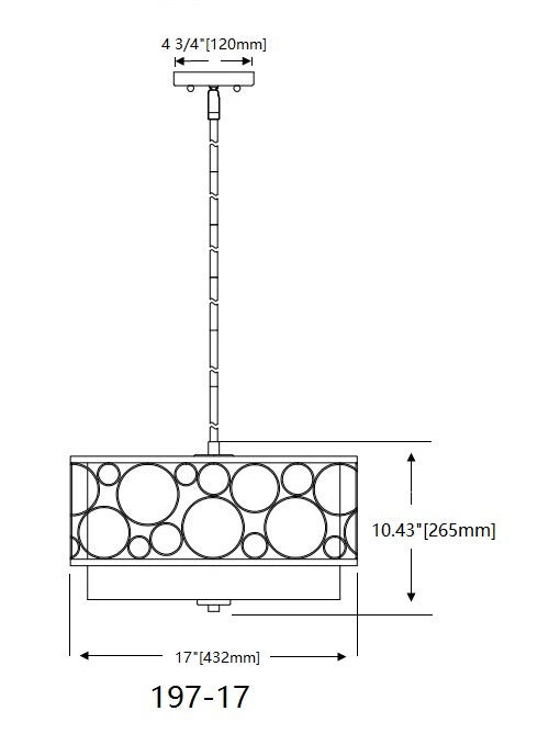 Pendant Z-Lite 197-17BN Brushed Nickel Kendall 3 Light Pendant Z-Lite