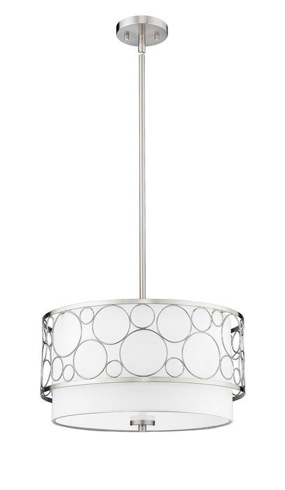 Pendant Z-Lite 197-17BN Brushed Nickel Kendall 3 Light Pendant Z-Lite