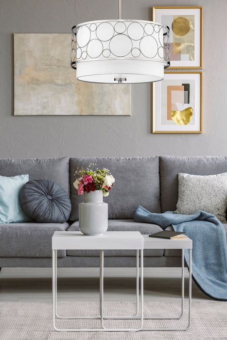 Pendant Z-Lite 197-17BN Brushed Nickel Kendall 3 Light Pendant Z-Lite