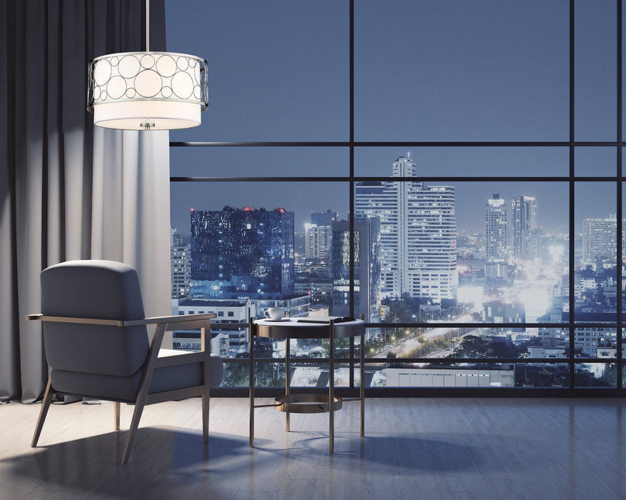 Pendant Z-Lite 197-17BN Brushed Nickel Kendall 3 Light Pendant Z-Lite