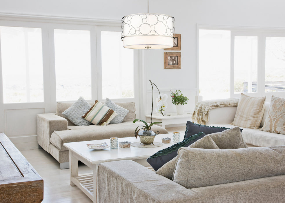 Chandelier Z-Lite 197-24BN Brushed Nickel Kendall 4 Light Chandelier Z-Lite