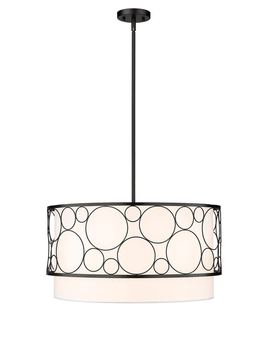 Chandelier Z-Lite 197-24MB Matte Black Kendall 4 Light Chandelier Z-Lite