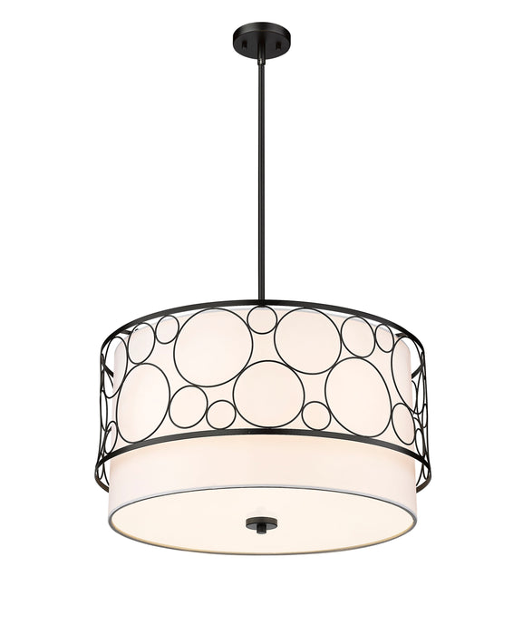 Chandelier Z-Lite 197-24MB Matte Black Kendall 4 Light Chandelier Z-Lite