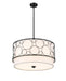 Chandelier Z-Lite 197-24MB Matte Black Kendall 4 Light Chandelier Z-Lite