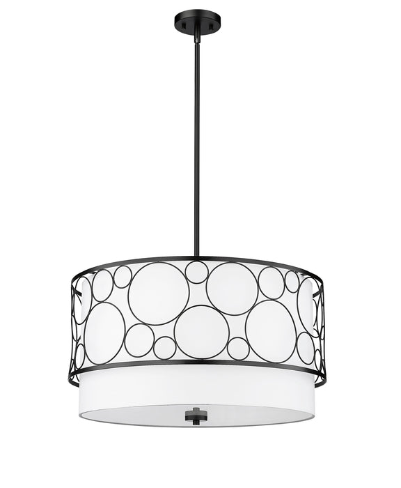 Chandelier Z-Lite 197-24MB Matte Black Kendall 4 Light Chandelier Z-Lite
