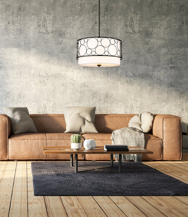 Chandelier Z-Lite 197-24MB Matte Black Kendall 4 Light Chandelier Z-Lite