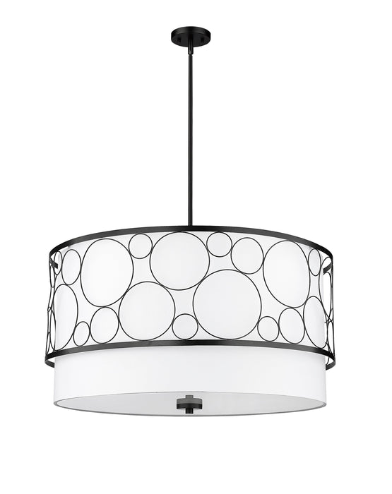Chandelier Z-Lite 197-32MB Matte Black Kendall 5 Light Chandelier Z-Lite