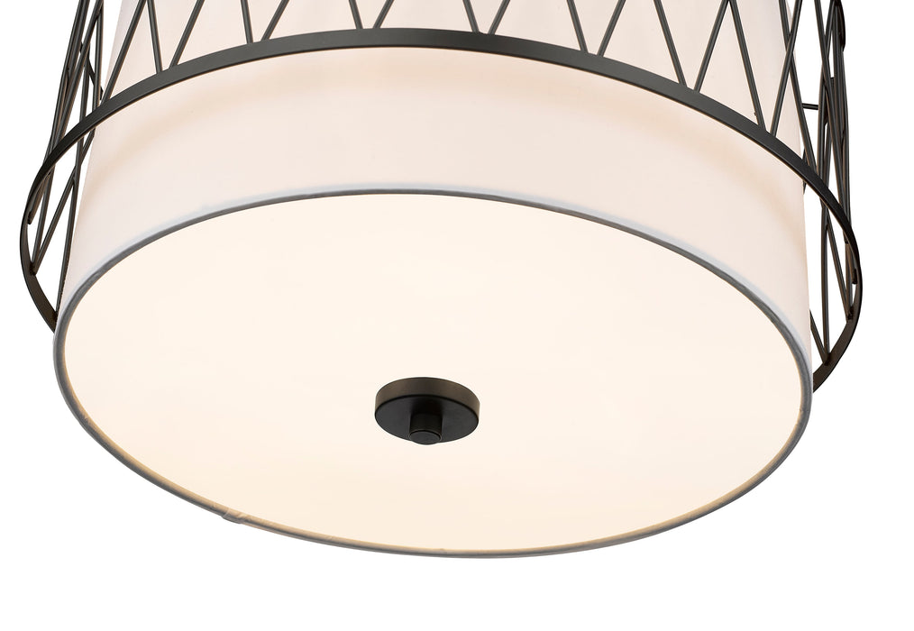 Pendant Z-Lite 198-17MB Matte Black Dalton 3 Light Pendant Z-Lite