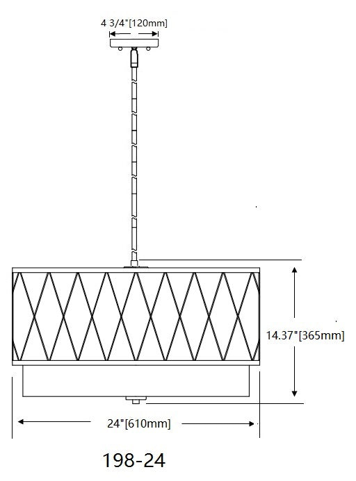 Pendant Z-Lite 198-24MB Matte Black Dalton 4 Light Pendant Z-Lite
