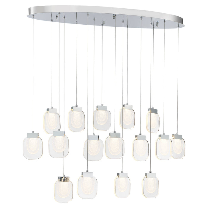 Eurofase 37194-027 Paget 44" Chrome LED Chandelier
