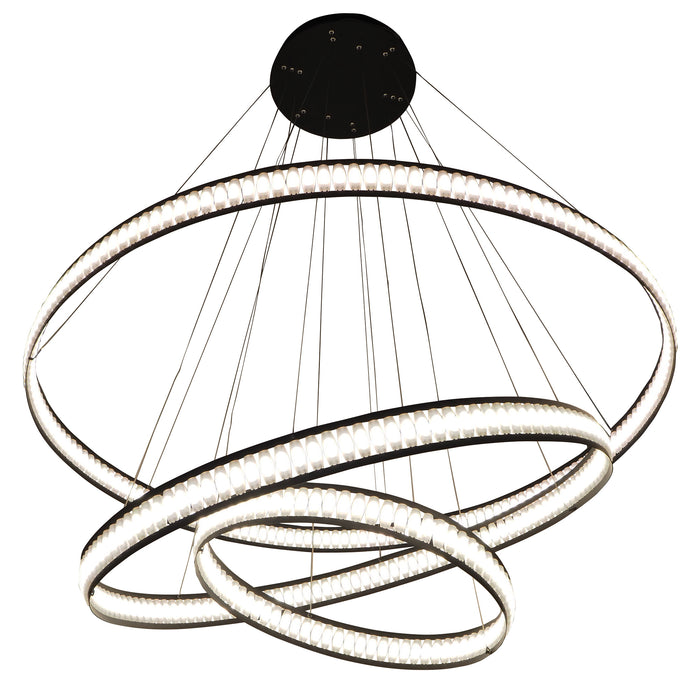 Eurofase 37090-012 Forster 60" Matte Black LED Chandelier