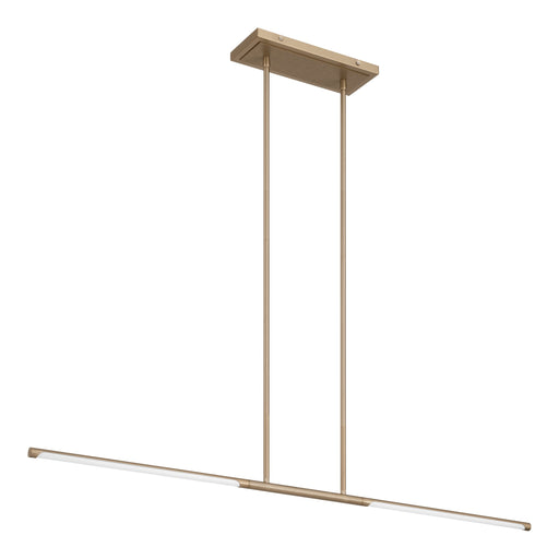 Chandelier Thesis 207283A Overture 48 inch 2 light Champagne Gold 5CCT LED Linear Chandelier THESIS