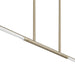Chandelier Thesis 207283A Overture 48 inch 2 light Champagne Gold 5CCT LED Linear Chandelier THESIS