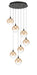Eurofase 48929-035 Iissa 21" Matte Black LED Chandelier