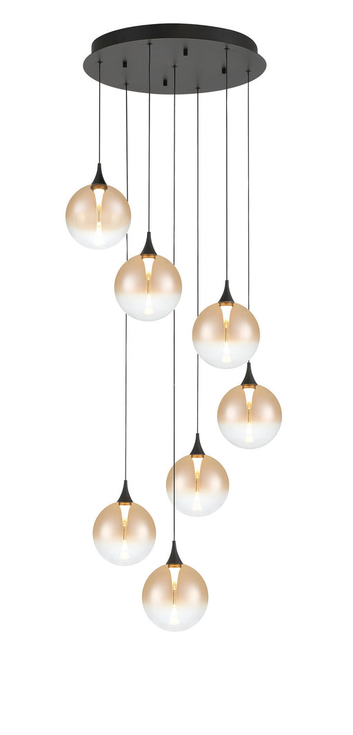 Eurofase 48929-035 Iissa 21" Matte Black LED Chandelier