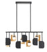 Eurofase 49037-012 Cornice 45" Gold-Black Mix LED Chandelier