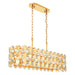 Eurofase 44287-020 Perrene 40" Gold Chandelier