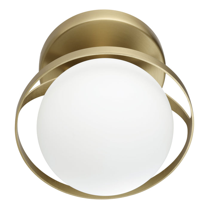 Vanity Light Thesis 206967A Parker 6 inch 1 light Champagne Gold Vanity Light with Etched Opal Glass Shade THESIS