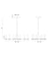 Eurofase 45714-023 Torcia 36" Matte White LED Chandelier