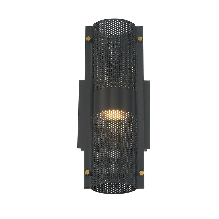 Eurofase 46460-011 Westcliffe 12" Gold-Black Mix LED Outdoor Wall Light