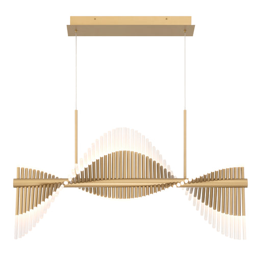 Eurofase 47125-018 Voltik 40" Matte Gold LED Chandelier