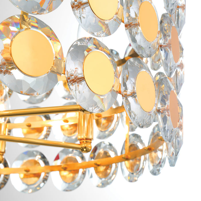 Eurofase 44286-025 Perrene 32" Gold Chandelier