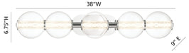 Eurofase 47258-020 Atomo 38" Chrome LED Vanity Light