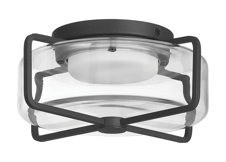 Eurofase 49906-011 Florin 10" Sand Black LED Outdoor Ceiling Light