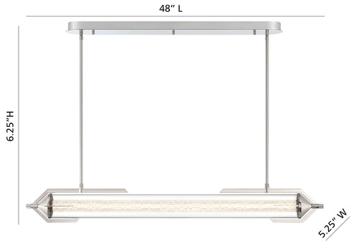 Eurofase 45715-013 Espada 48" Polished Nickel LED Chandelier