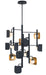 Eurofase 49228-014 Cornice 42" Gold-Black Mix LED Chandelier
