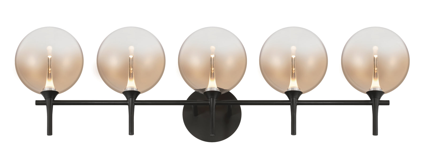 Eurofase 48921-039 Iissa 5-Light Matte Black LED Vanity Light