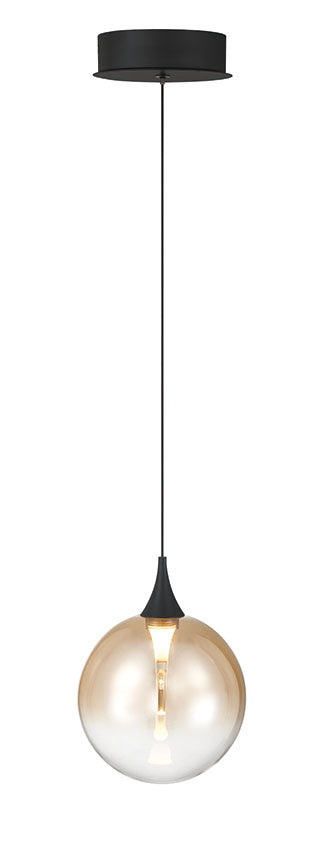 Eurofase 50250-035 Iissa 6" Matte Black LED Pendant Light