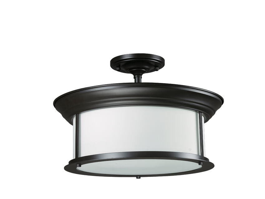 Semi Flush Mount Z-Lite 2004SF-BRZ Bronze Sonna 3 Light Semi Flush Mount Z-Lite