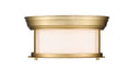 Flush Mount Z-Lite 2011F10-HBR Heritage Brass Sonna 2 Light Flush Mount Z-Lite