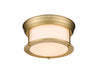 Flush Mount Z-Lite 2011F10-HBR Heritage Brass Sonna 2 Light Flush Mount Z-Lite