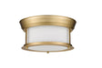 Flush Mount Z-Lite 2011F10-HBR Heritage Brass Sonna 2 Light Flush Mount Z-Lite