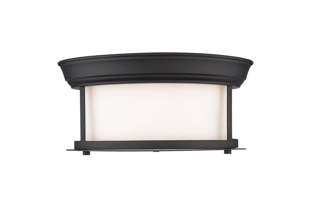 Flush Mount Z-Lite 2011F10-MB Matte Black Sonna 2 Light Flush Mount Z-Lite