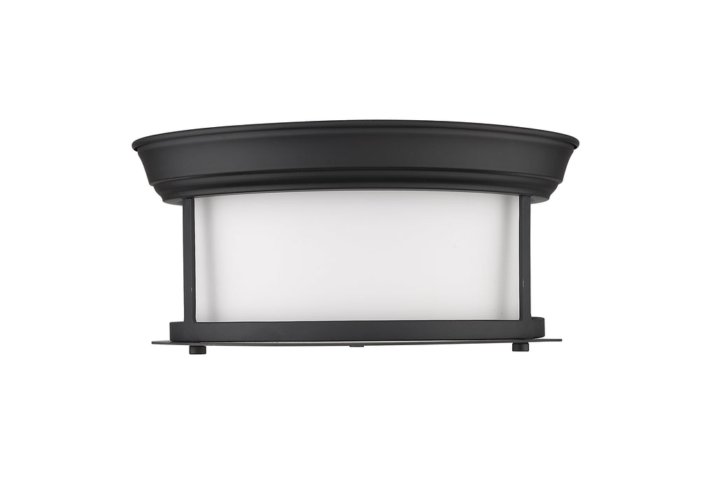 Flush Mount Z-Lite 2011F10-MB Matte Black Sonna 2 Light Flush Mount Z-Lite