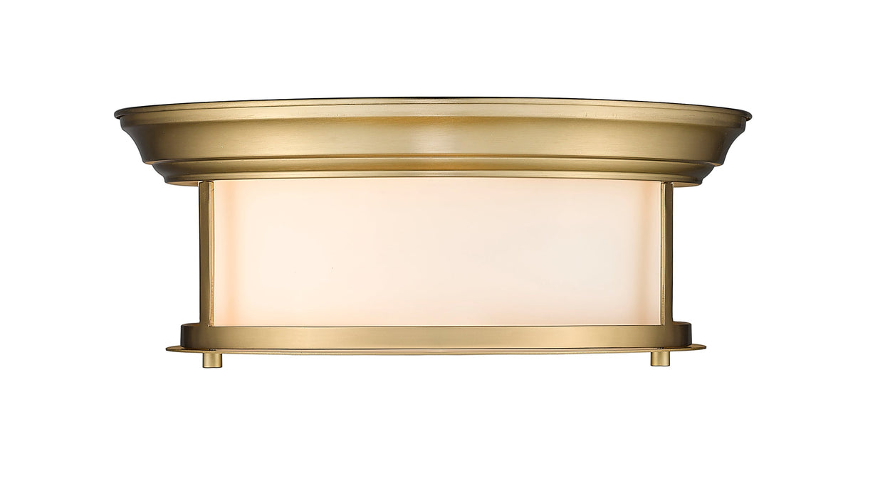 Flush Mount Z-Lite 2011F13-HBR Heritage Brass Sonna 2 Light Flush Mount Z-Lite