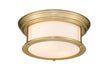 Flush Mount Z-Lite 2011F13-HBR Heritage Brass Sonna 2 Light Flush Mount Z-Lite